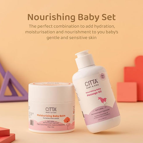 CITTA Nourishing Baby Massage oil & Moisturizing Baby Balm