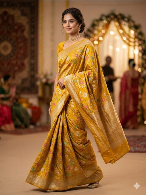Vasthrlay Meenakari Banarasi Multicolour