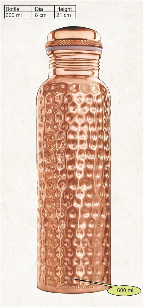 Copper Water Bottle 600ml