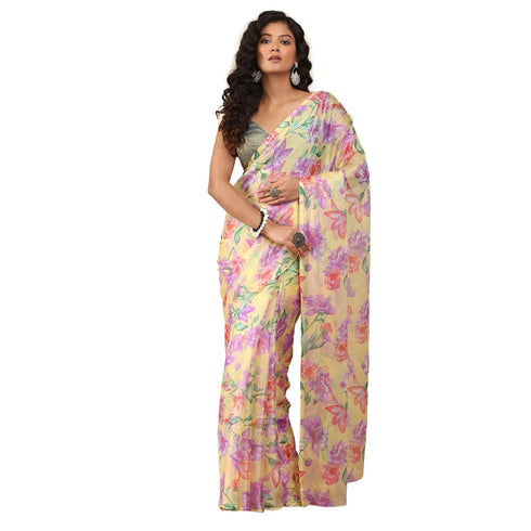Vasthrlay Chiffon Floral Saree