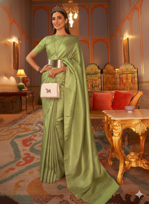 Vasthrlay Banarasi Unstitched Saree