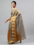 Vasthrlay Yellow Heavy Zari Woven Silk Ethnic Saree With Red Blouse