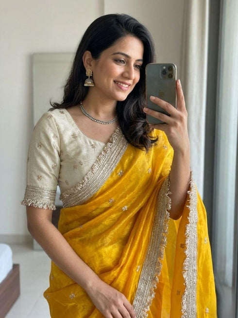 Vasthrlay Georgette Embroidery Saree