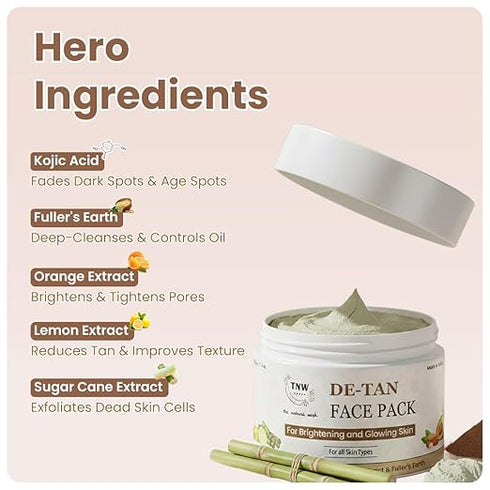 TNW The Natural Wash DeTan Tan Removal Face Pack