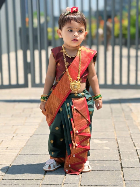 Vasthrlay Paithani Maharashtrian Contrast Traditional