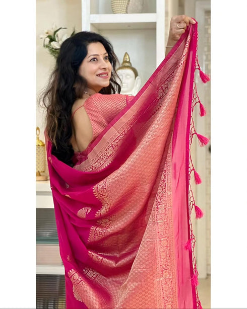 Vasthrlay Kanjivaram Designer Saree