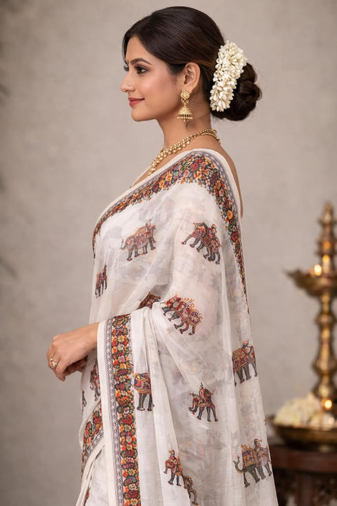Vasthrlay Printed Traditional Elegant Unstitche