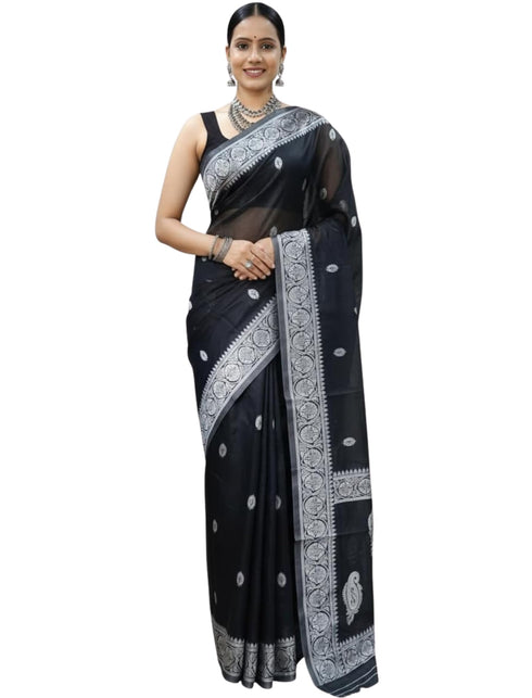 Vasthrlay Banarasi Unstitched Saree