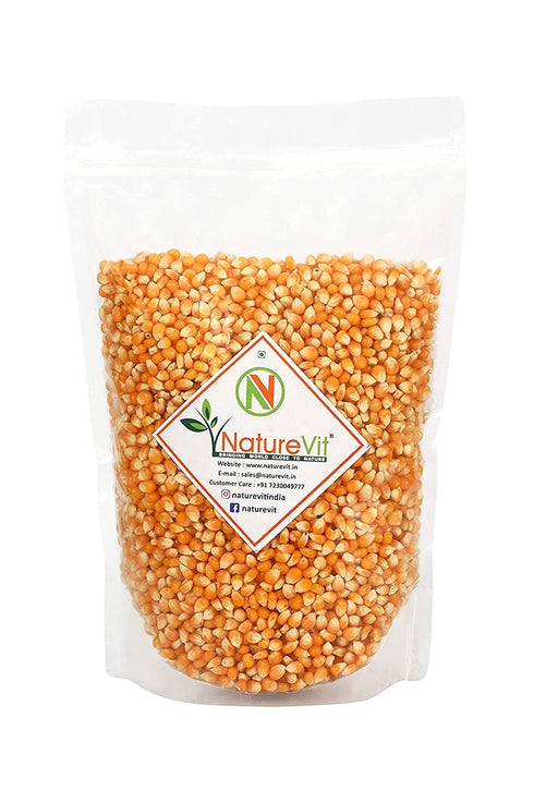 NatureVit Mushroom Popcorn Kernels Premium Makka Seeds for Gourmet Popcorn