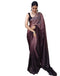 Vasthrlay Womens Georgette Unstitched Brown Saree