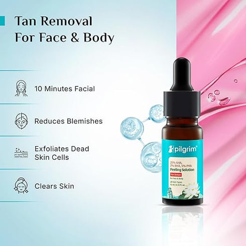 Pilgrim 25% AHA + 2% BHA + 5% PHA Peeling Solution for Face Pigmentation