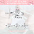 3 Pcs Crochet Tension Ring Creative Kitty Wire Wrapped Knitting Crochet Tool Alloy Yarn