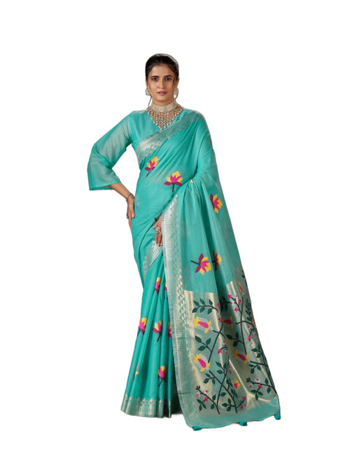 Vasthrlay Cotton Unstitched Saree