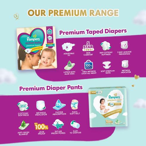 Pampers Active Baby Taped Diapers