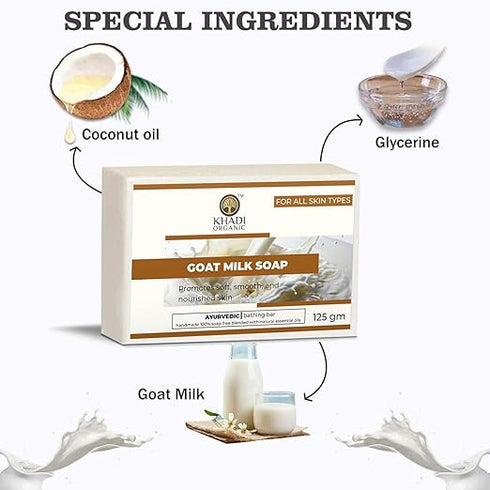 Khadi Organic Natural Goat Milk Soap 125 gm