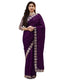 Vasthrlay Georgette Embrodered Mauve Saree