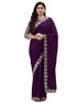 Vasthrlay Georgette Embrodered Mauve Saree
