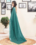 Vasthrlay Printed Pleated Unstitched White Saree