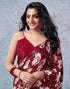 Vasthrlay Georgette Sequence Unstitched Black Saree