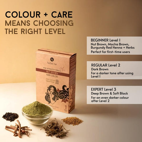 HM Herbal Me Dark Brown Natural Hair Color