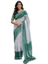 Vasthrlay Womens Printed Unstitched Multicolor Saree
