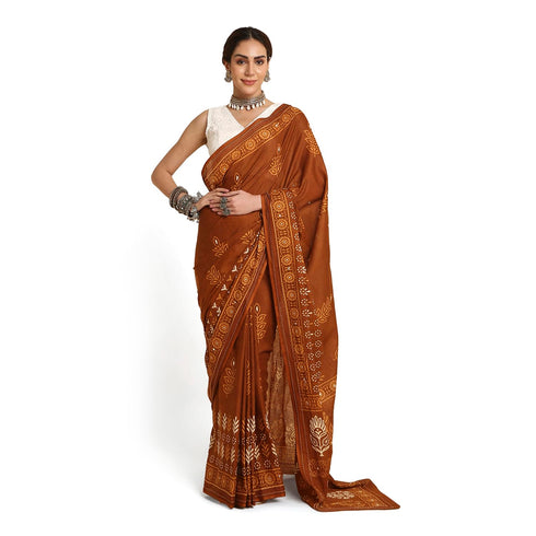 Vasthrlay Lightweight Breathable Traditional Printed Saree