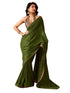 Vasthrlay Embroidery Peach Saree