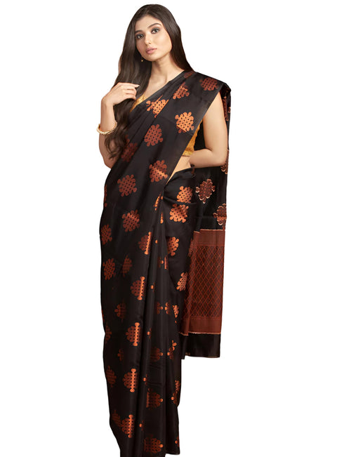 Vasthrlay Banarasi Unstitched Saree