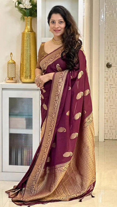 Vasthrlay Kanjivaram Designer Saree