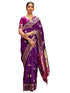 Vasthrlay Weaving Paithani Unstitched Maroon Saree