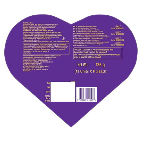 Cadbury Dairy Milk Silk Heart Shaped Valentine's Chocolate Gift Box