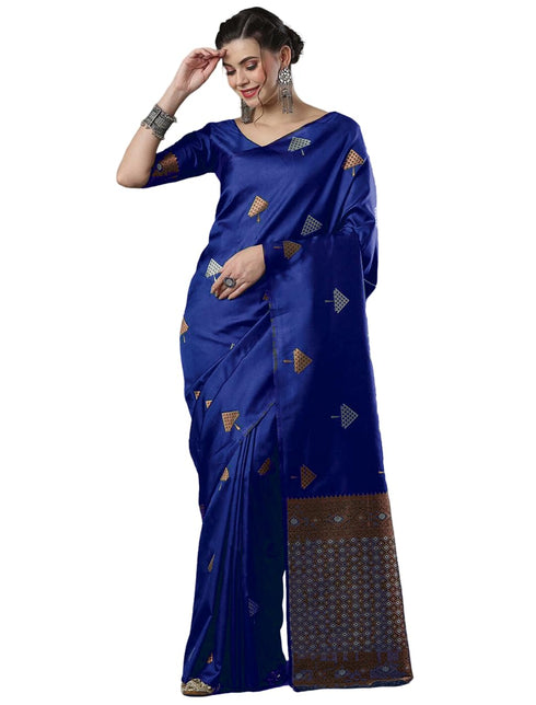Vasthrlay Banarasi Unstitched Saree