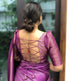 Vasthrlay Purple Banarasi Saree