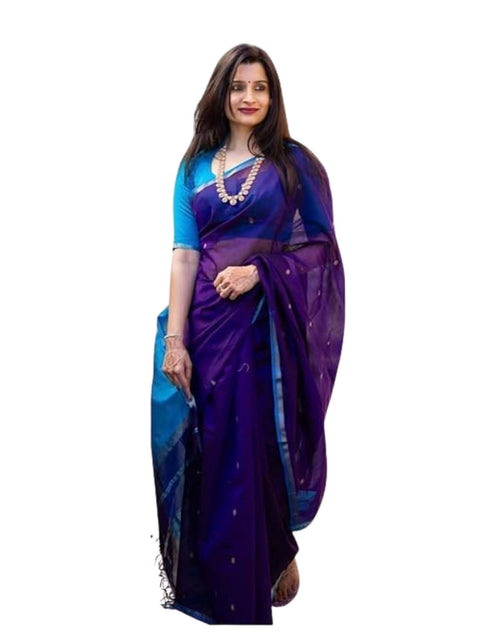 Vasthrlay Banarasi Unstitched Saree