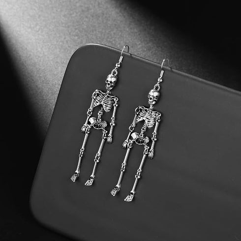 Skull Dangle Earrings Halloween