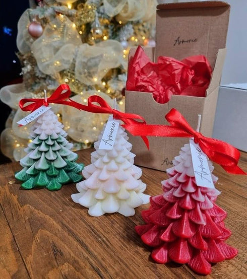 Christmas Tree Candle Set of 2