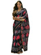 Vasthrlay Womens Printed Unstitched Beige Saree