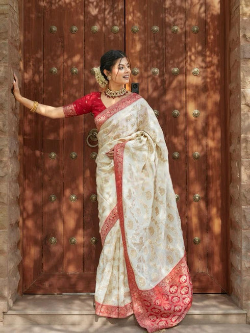 Vasthrlay Purple Kanjivaram Wedding Saree