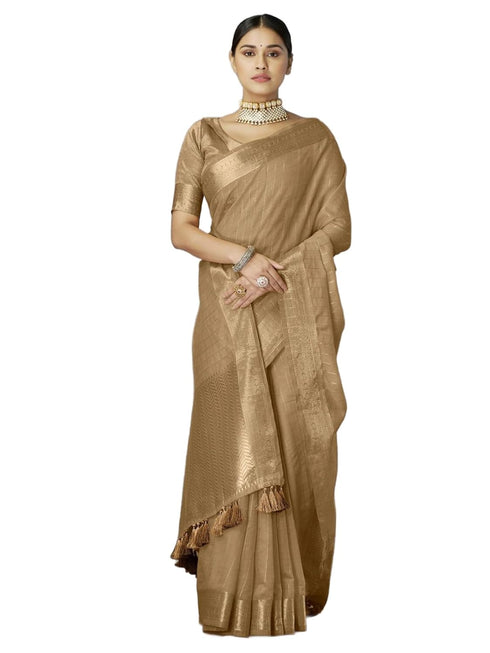 Vasthrlay Women's Cotton Unstitched Skin Friendly Saree