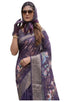 Vasthrlay Purple Traditional Az Ys Dobby Ethnic Wear