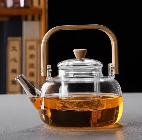 PAPITA Glass Teapot Kettle with Glass Infuser