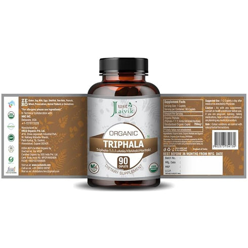 Just Jaivik Organic Triphala Tablets