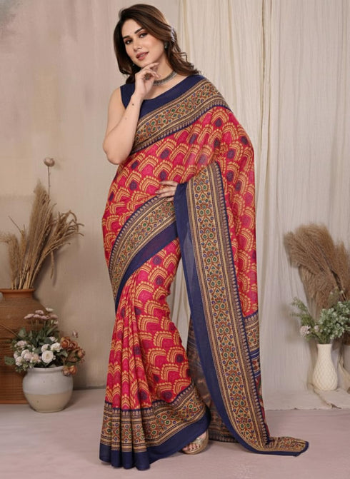 Vasthrlay Georgette Traditional Ethinic Az Ys Vaidika Ethnic Wear