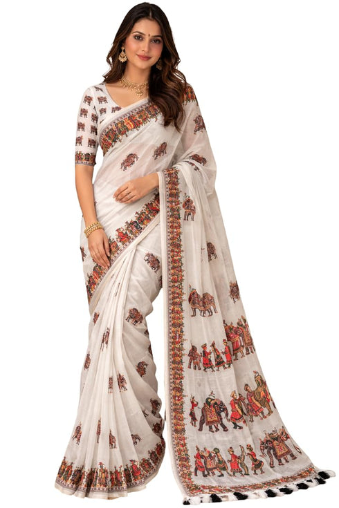 Vasthrlay Printed Traditional Elegant Unstitche