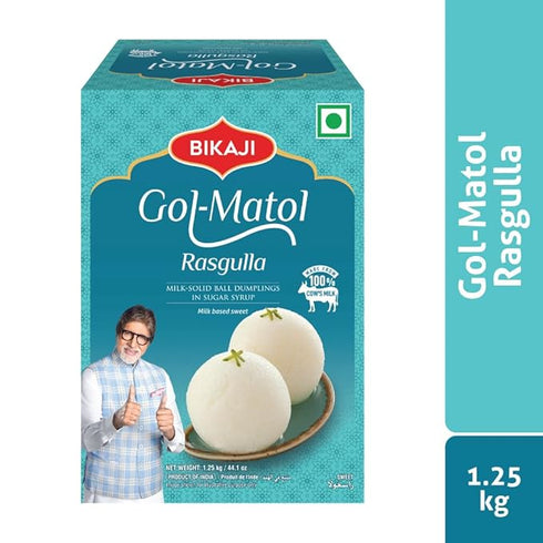 Bikaji Gol Matol Rasgulla - Soft, Fluffy & Juicy Bengali Rasgullas