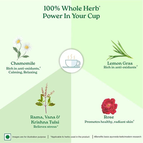 Organic India Tulsi Sweet Rose Tea bags