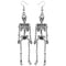 Szxc Women's Jointed Skeleton Dangle Long Earrings - 3-1/2 Inch