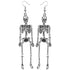 Szxc Women's Jointed Skeleton Dangle Long Earrings - 3-1/2 Inch