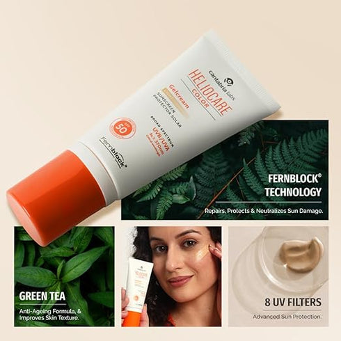 Heliocare Color Gel Cream Light SPF 50 Tinted Sunscreen
