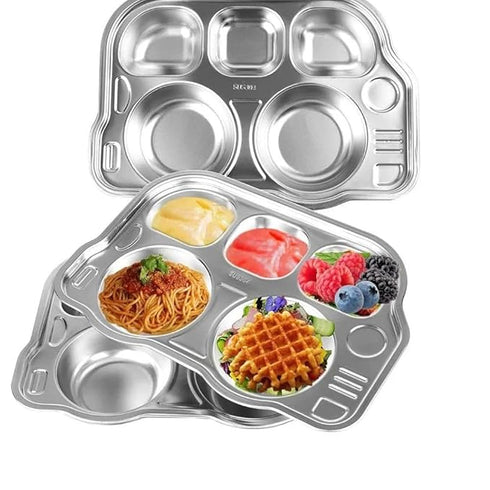 Stainless Steel Divided Meal Plate for Baby